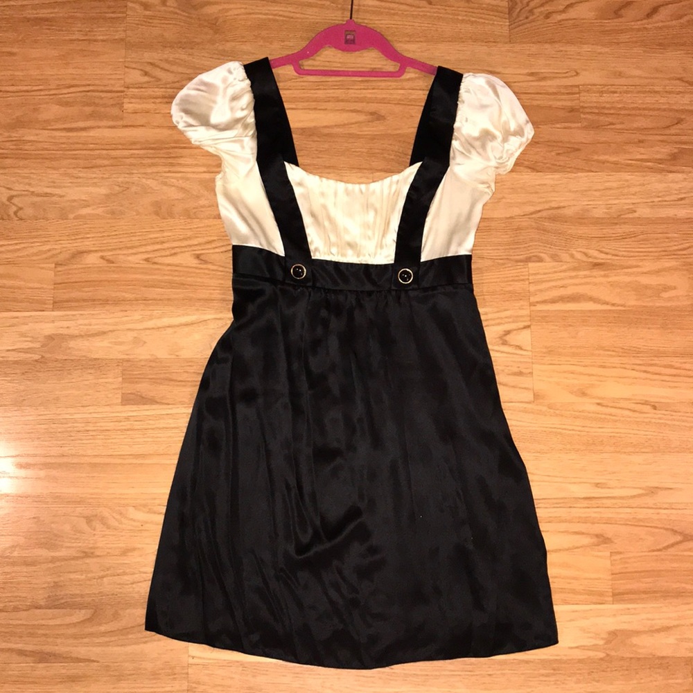 Betsey Johnson Silk Suspender-Style Dress